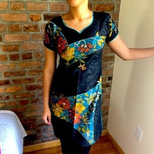 💯 cotton tunic with airbrush paint.